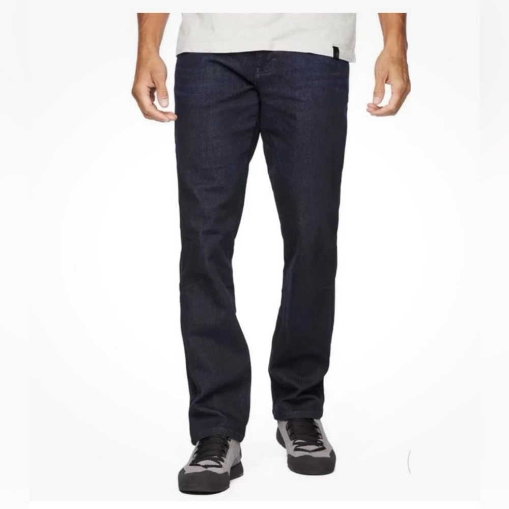 NWT Men's Black Diamond Zone Denim Hiking Climbing Jean in dark blue 30x32